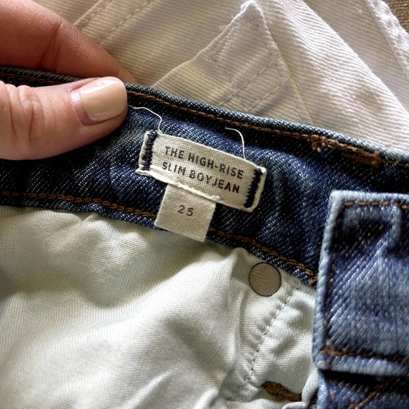 Madewell The High-Rise Slim Boyjean Eco Edition Size‎ 25 Relaxed Fit Blue Denim - Picture 15 of 15